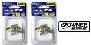 Owner STX 58TN Stinger #3 5658-089 Treble hook 3X+ Taff wire + 1 Owner's patch - Picture 1 of 5