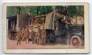 ENGLISH ARMY AUTO TRUCKS 1914-1915 Sweet Caporal T121 World War I Scenes #66 - Picture 1 of 1