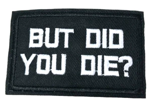 Patch Sew On Take Off Embroidered Clothing Hats Jackets Coat  Sign Message A462 - Picture 1 of 3