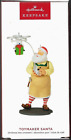 Hallmark 2023 Toymaker Santa 24th in Series with Drone Ornament Tan Apron