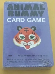 Western Publishing Burger Chef Animal Rummy Playing Card Game 4908 NIP - Picture 1 of 2