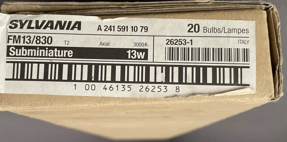 SYLVANIA FM13/830 - 13W T2 Bulbs 3000K - 26253-1 ( 19 EA ) [ New Open Box ] - Image 1 of 4