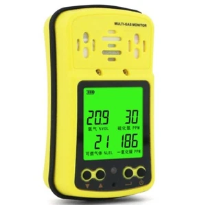 4 in 1 Multi-Gas Monitor Gas Detector Tester for CO H₂S O₂ LEL with Alarm Alert - Picture 1 of 5