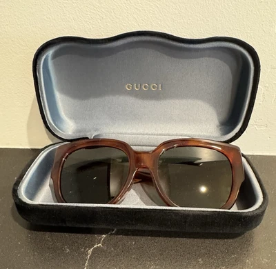 Gafas de sol para mujer GUCCI GG0141S 002 rectangulares cuadradas Habana AUTÉNTICAS Foto 1 de 4