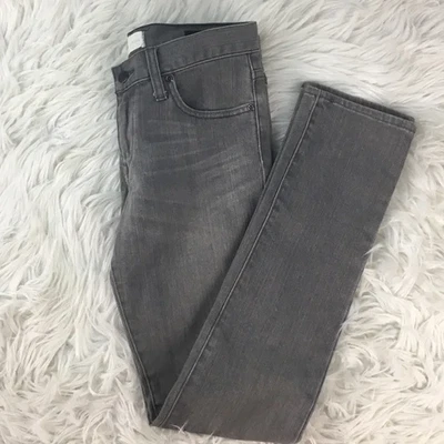 БУМАГА ДЖИНСОВОЙ ТКАНИ И ТКАНИ AUDREY ЗАНИЖЕННОЙ СИГАРЕТЫ JEAN ЖЕНЩИН РАЗМЕР 4 СЕРЫЙ SKINNY - Изображение 1 из 4