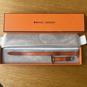 Apple Watch Hermès Orange Leather Band with Box Premium Quality Accessory - Zdjęcie 1 z 3