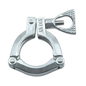 HFS(R) 1.5" Abrazadera Sanitaria Tres Segmentos, Acero Inoxidable 304, Trébol Tri Abrazadera - Imagen 1 de 2