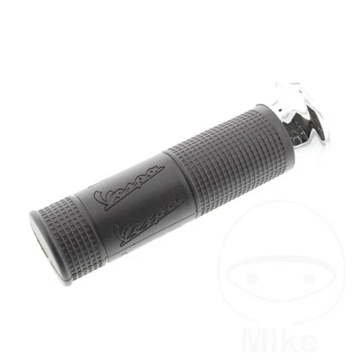 Genuine OEM Grips Black Chrome Left L :127 mm D :2 Fit Vespa P 200 E 1977-1982 - Imagem 1 de 4