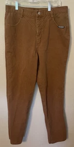Pantalones de mezclilla Roughrider by Circle T marrón tiro alto rodeo occidental talla 15/16 de colección años 90 - Imagen 1 de 8