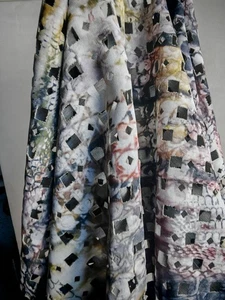 laser hollowing abstract print fabric creative textile craft - Picture 1 of 12