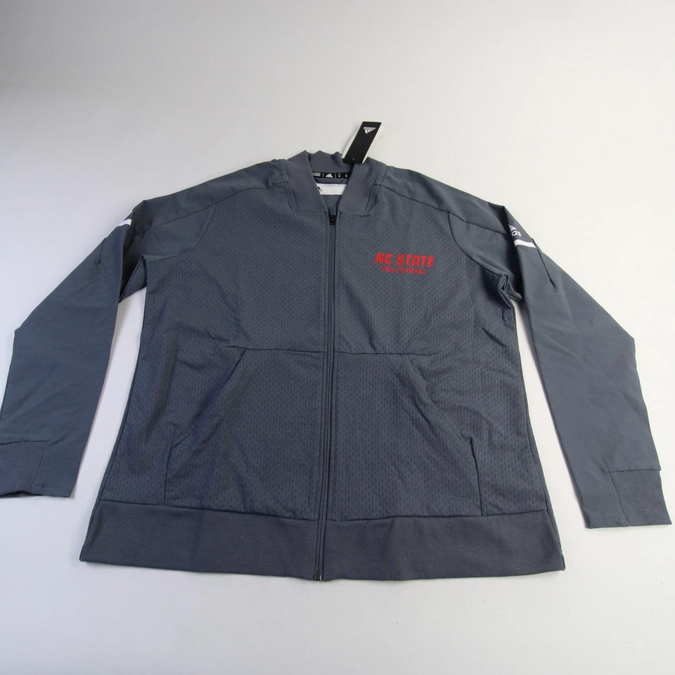 Chaqueta NC State Wolfpack Adidas Climalite Para Mujer Gris Nueva Foto 1 de 1
