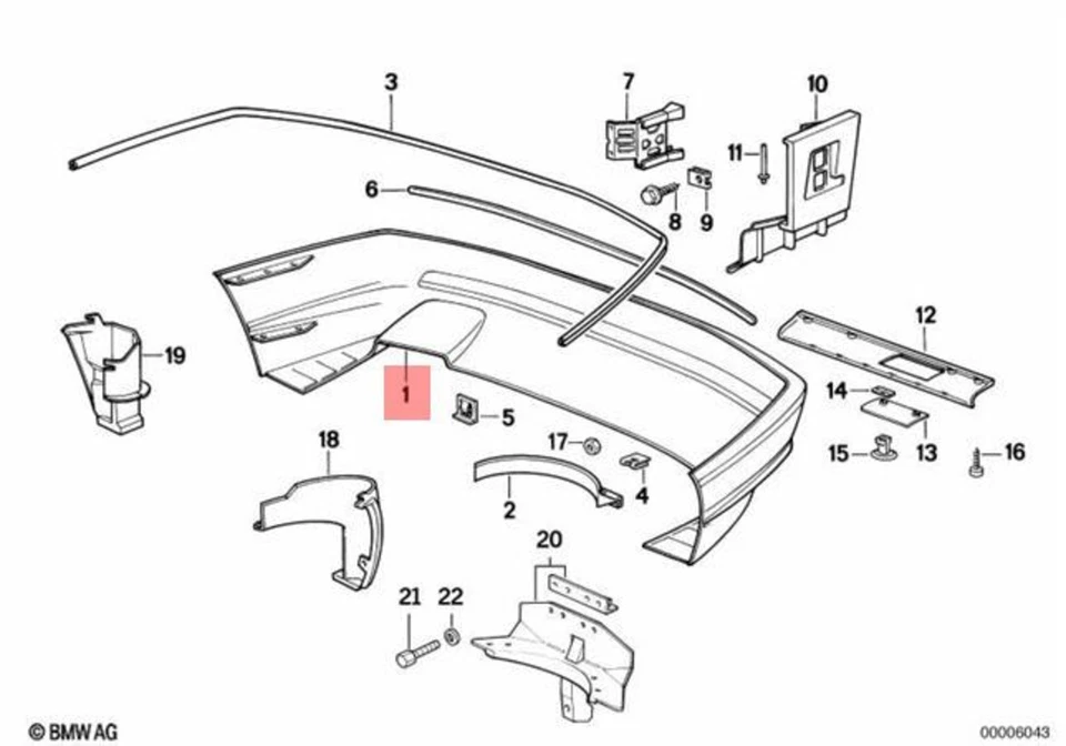 Panel de moldura original BMW E31 840Ci 840i 850Ci 850CSi cupé 51128108173 Foto 1 de 1