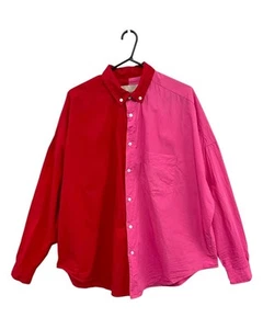 Good Condition BLANCA Women's Pink Red Henrietta Shirt - One Size Oversized - Picture 1 of 7