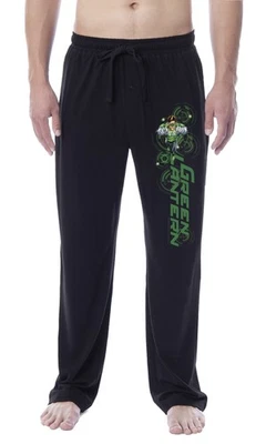 DC Comics Mens' Green Lantern Logo Hal Jordan Sleep Pajama Pants (Large) - Image 1 of 4