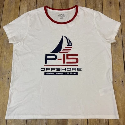Polo Ralph Lauren Womens T Shirt Size XL P-15 Racing Offshore Sailing Team - Image 1 of 4