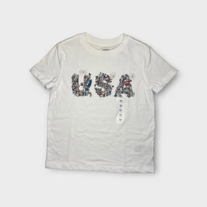 Old Navy USA Fourth Of July Graphic White Shirt - Picture 1 of 3