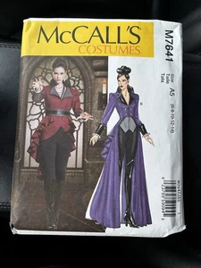 Costume Cosplay Misses Size 6-14 Peplum Jacket Uncut Pattern M7641 Goth Dress - Picture 1 of 2