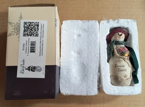 Birkenherzen #81046 "FOREVER FRIEND" 4" Schneemann Ornament #81046 2008 Neu im Karton - Bild 1 von 3