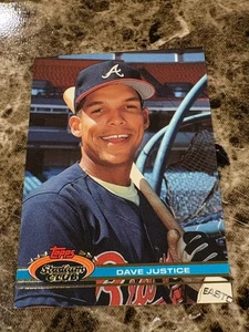 Dave Justice 1991 Stadium Club #26 Braves - Bild 1 von 2