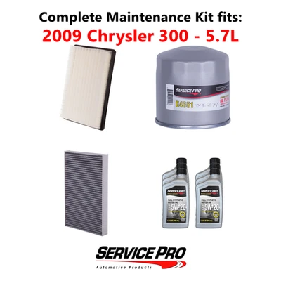 2009 Chrysler 300 5.7L Complete Oil, Air & Cabin Filter Kit (5W-20) - Image 1 of 4