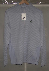 NEW LEVELWEAR 1/4 Zip Pullover Golf Sweater Shirt THE PARK WEST PALM Size M Gray - Picture 1 of 6