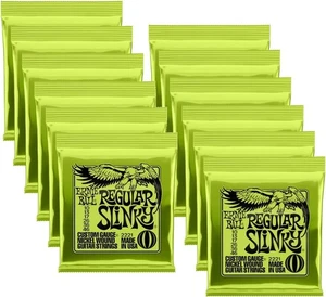 Cuerdas para guitarra eléctrica 2221 Ernie Ball regular Slinky Nickel 10-46 - 12 juegos - Imagen 1 de 2