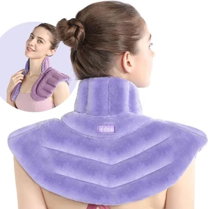 SuzziPad Microwave Heating Pad for Neck and Shoulders, Weighted Shoulder Wrap - Picture 1 of 5