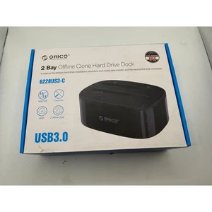 ORICO 6228US3C 2 Bay USB 3.0 Offline Clone Hard Drive Dock Station - Picture 1 of 9