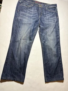 Vigoss New York Boot Jeans Donna Taglia 17 Blu Bootcut Distressed Denim Club - Foto 1 di 9