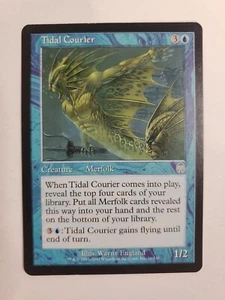 MTG Magic The Gathering Card Tidal Courier Creature Merfolk Blue Apolcalypse - Picture 1 of 2