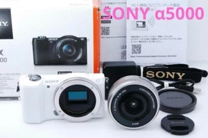 【English OK】Sony a5000 ILCE-5000 Digital Camera Kit Lens 16-50mm White With Box - Picture 1 of 11