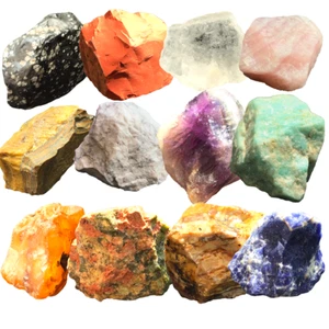 Premium Mineralien Sammlung I 12 sehr große Rohsteine I ca. 700 gr. I je 40-60mm - Bild 1 von 11