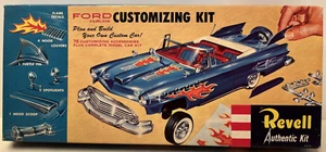 Vintage 1958 Revell Ford Fairlane Car Customizing Kit Model Box & Loose Parts - Picture 1 of 22