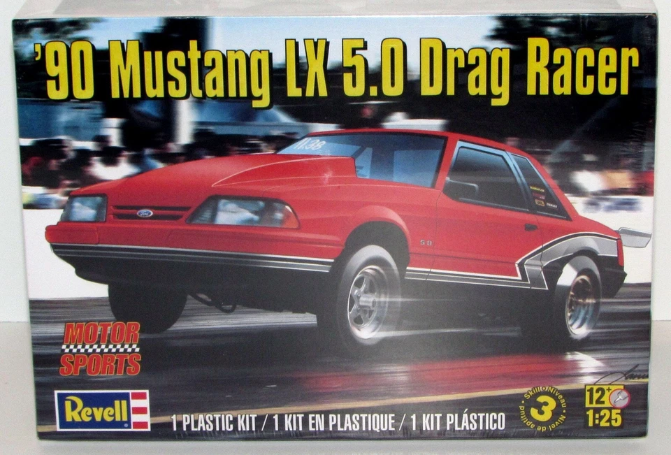 Kit modelo plástico Revell 1990 Mustang LX 5.0 Drag Racer 85-4195 1/25 Foto 1 de 1