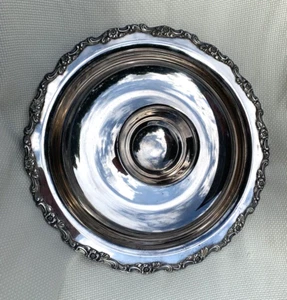 Vintage Oneida Rogers 15 In Silverplate Serving Tray Center Bowl Chip N Dip - Picture 1 of 5