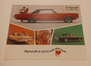 Original 1967 Plymouth Full Line Sales Brochure 67 Fury Belvedere Valiant fc3 - Picture 1 of 6