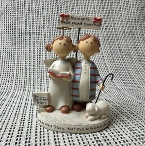 Lifesighs Noel Collection By Chris Shea The Christmas Story Girl Boy Figurine - Picture 1 of 17