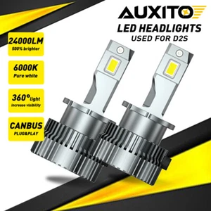Auxito D2S 6000K LED Headlight Lamp HID Xenon Replacement Low/High Beam Bulb Set - Picture 1 of 10