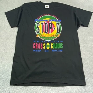 CROSS COLOURS Shirt XL Black Power 106 Radio Vintage 90s Rapper Made in USA Neu - Bild 1 von 15
