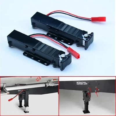 2Pcs Metal Bracket Landing Gear 1/14 For Tamiya RC Truck SCANIA 770S R620 BENZ - Image 1 of 4