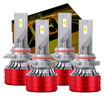 适用于 Oldsmobile Intrigue 1998 - 2002 LED 车头灯高低光束灯泡 4 件 — 第 1/4 张图片