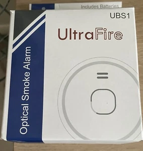 UltraFire UBS1 9V Battery Optical Smoke Alarm for Living Room, Hallway, Landing - Picture 1 of 4