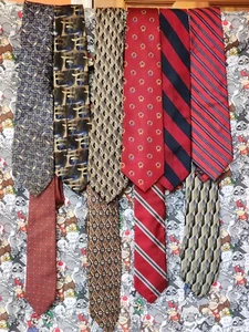 Men's Neck Ties Lot of 10- Mixed Brands - Picture 1 of 3
