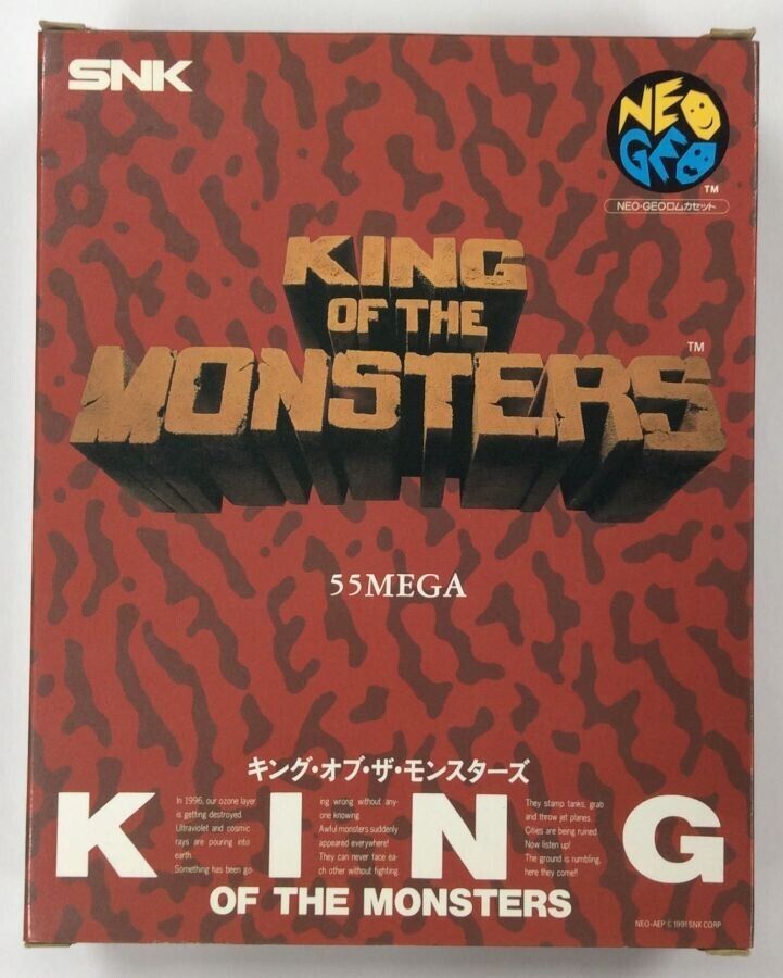 KING OF THE MONSTERS Neo geo AES ROM SNK W/ box manual