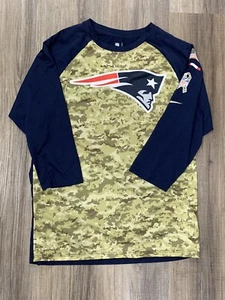 NFL Patriots On Field Apparel NIKE Dri-FIT  3/4 Sleeve Shirt Men’s Size Medium - Picture 1 of 7
