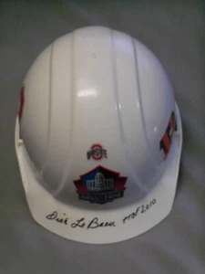 Dick LeBeau, Pgh Steelers, Signed Hall of Fame, Hard Hat, Many Logos, Clean - Picture 1 of 6
