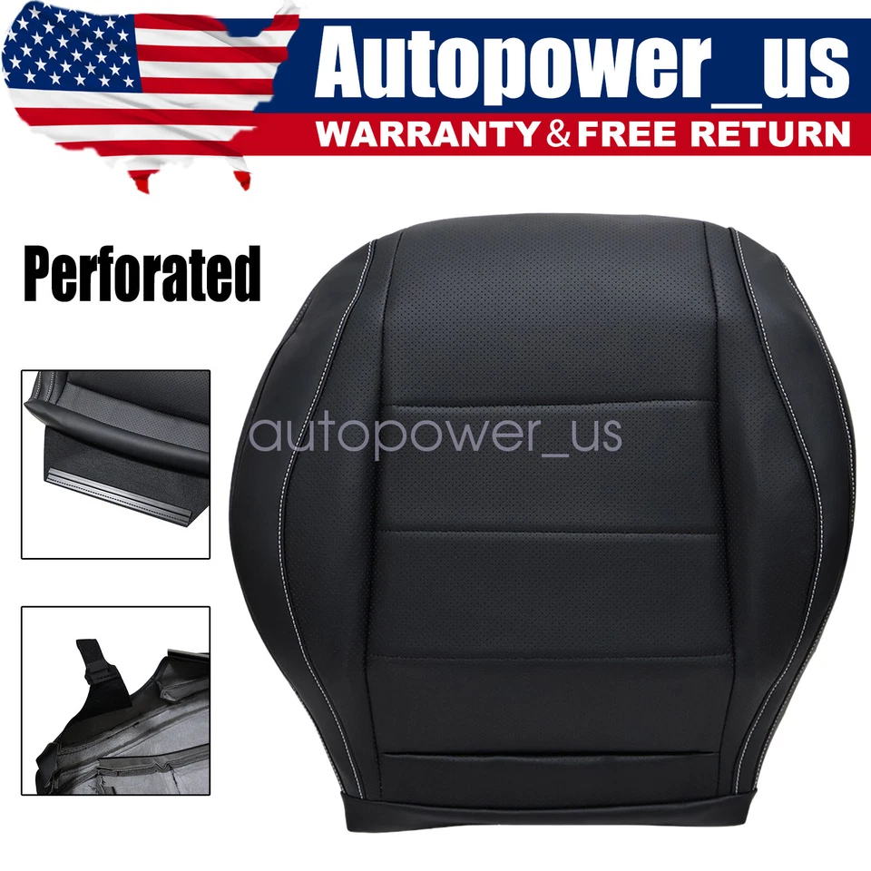 Driver Bottom Perforated Leather Seat Cover For 2020-2024 Mercedes Benz GLS450 - Image 1 of 4