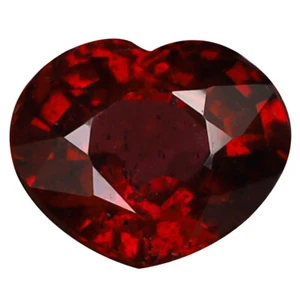 1.13 ct Incredible Heart Cut (7 x 6 mm) Tanzania Purplish Pink Rhodolite Garnet - Picture 1 of 1