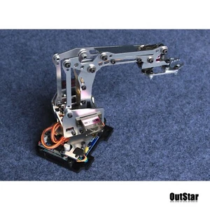 24F Metall 4 Servo Mechanischer Arm Aluminium Halterung Klammer Roboterarm - Bild 1 von 8