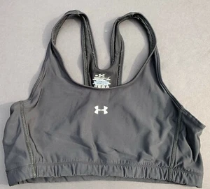 UNDER ARMOUR Women HeatGear Compression Fit SleeveLess BRA Tops Support Cup MD - Imagen 1 de 2